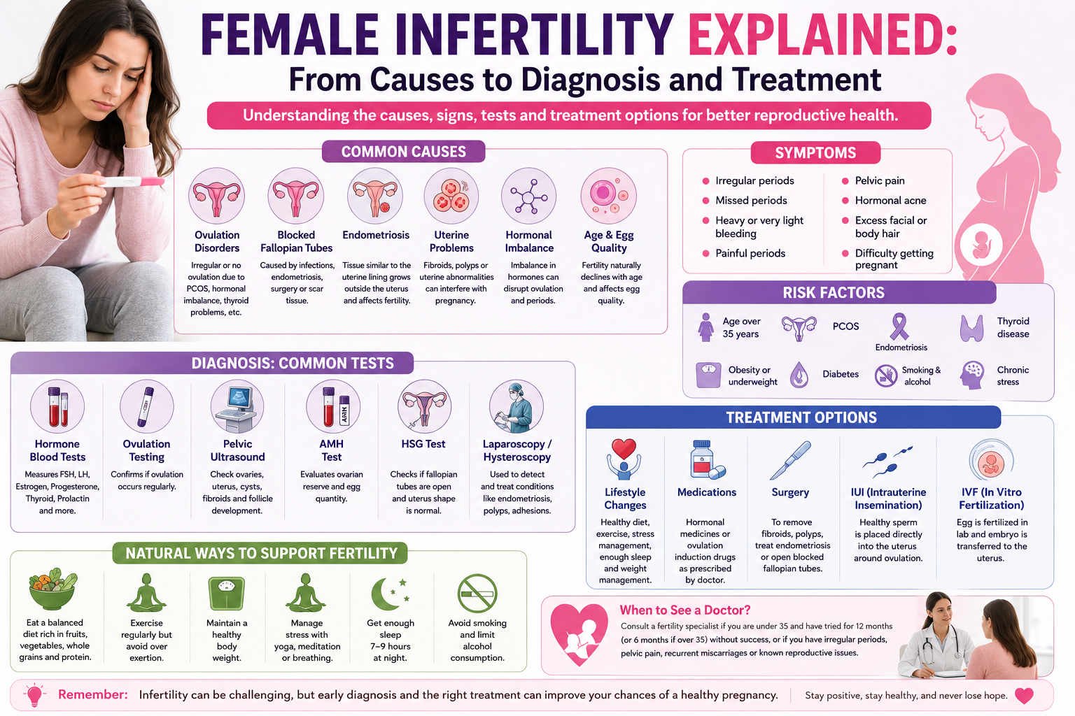 Female Infertility Explained: From Causes to Diagnosis and Treatment